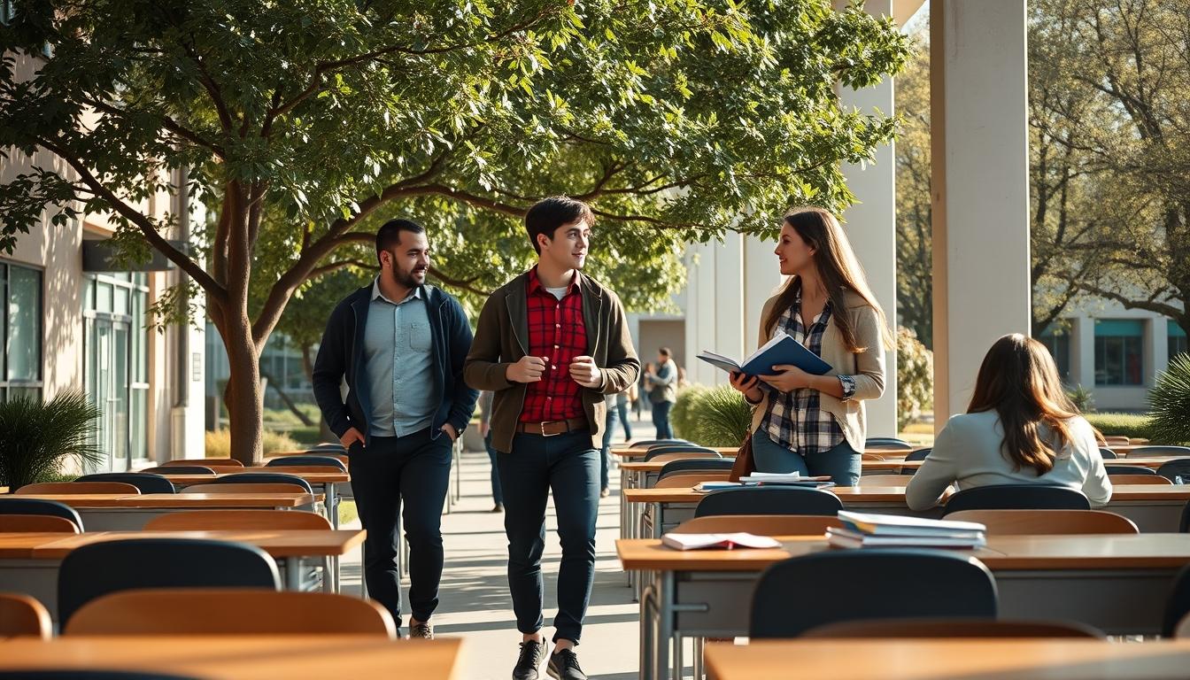 Student developing practical and academic skills